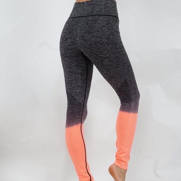 Ombre Yoga leggings seamless mid waistband - Picture 2 of 5